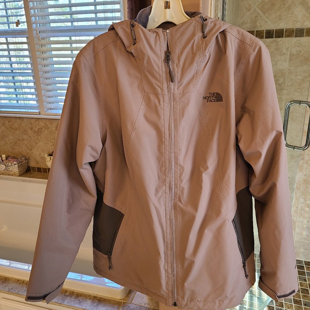NorthFace Jacket with Hood Pink Size Large